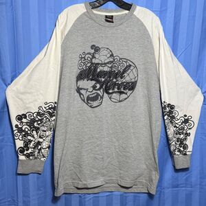Vintage Marvel Heroes T-Shirt Mens Long Sleeve Haselson Embroidered M Tall